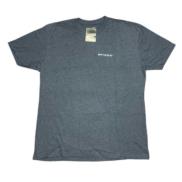 NEW SpaceX The Falcon Has Landed 2015 Shamrock Elon Musk Mens Grey Shirt XXL - Picture 2 of 10